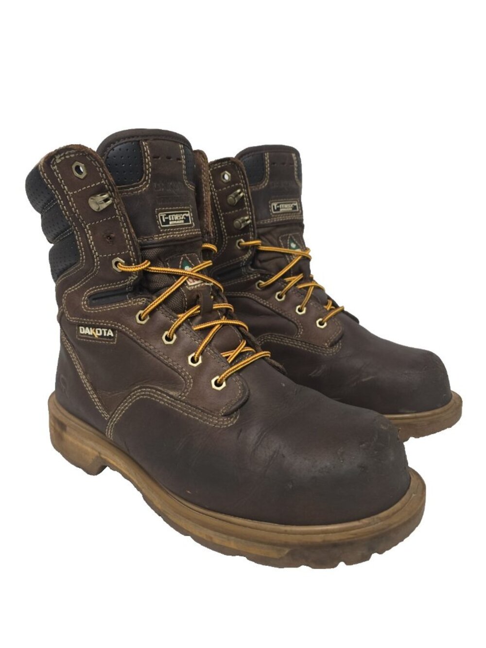 DAKOTA Men's 8517 Quad Comfort 8 Inch Steel Toe Composite Plate Work Boots 10.5W